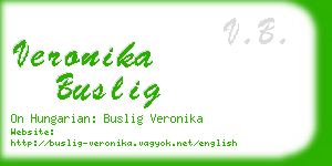 veronika buslig business card